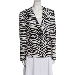 Stylish  Silk Black and White Zebra Print Women's Jacket
New never worn